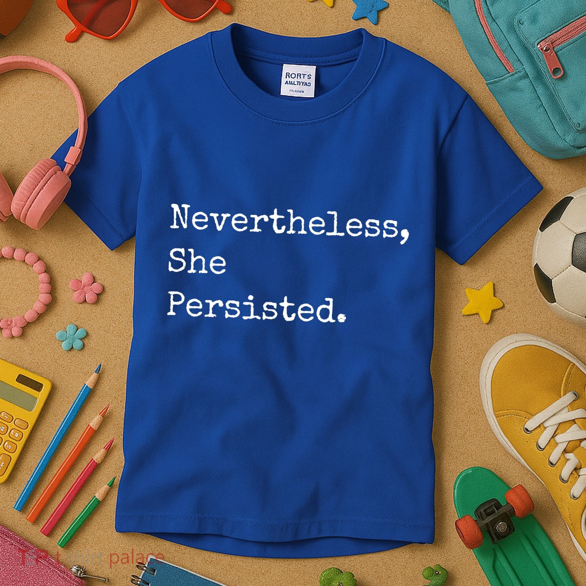 Senator Elizabeth Warren Nevertheless, She Persisted. Kids T-Shirt