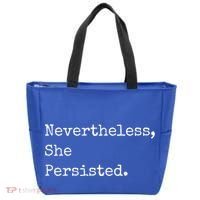 Senator Elizabeth Warren Nevertheless, She Persisted. Tote Bag thumb 0