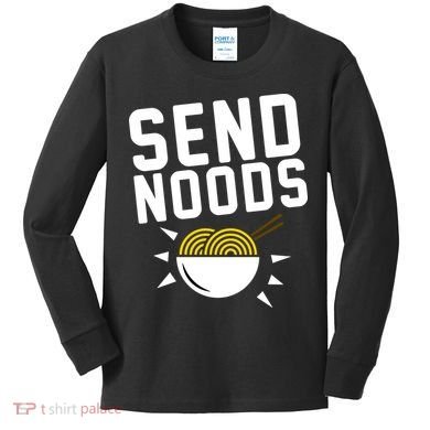 Send Noodles Kids Long Sleeve Shirt