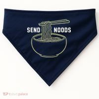 Send Noodles Funny Bowl Of Noodles USA-Made Doggie Bandana thumb 0