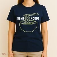 Send Noodles Funny Bowl Of Noodles T-Shirt thumb 4