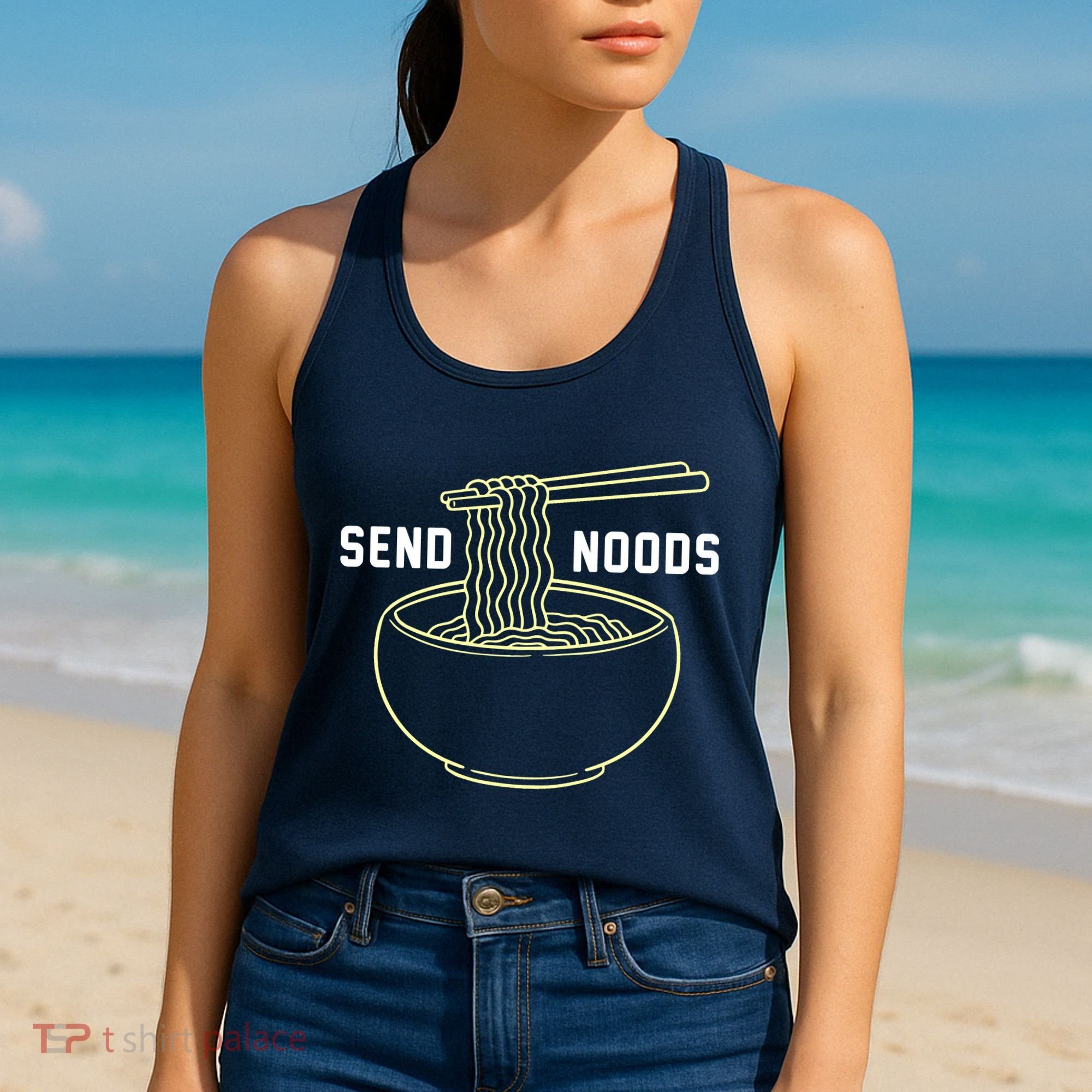 Send Noodles Funny Bowl Of Noodles Women's Tank Top