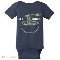 Send Noodles Funny Bowl Of Noodles Baby Bodysuit thumb 0