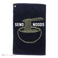 Send Noodles Funny Bowl Of Noodles Golf Towel thumb 0