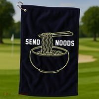 Send Noodles Funny Bowl Of Noodles Golf Towel thumb 1