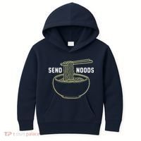 Send Noodles Funny Bowl Of Noodles Kids Hoodie thumb 0