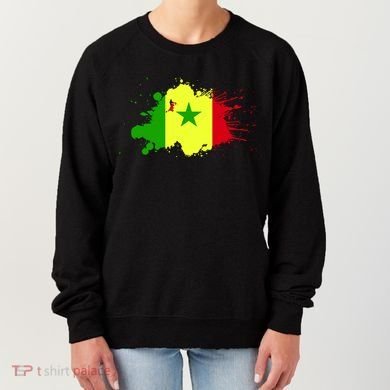 Senegal Flag Grunge Women's Sweatshirt
