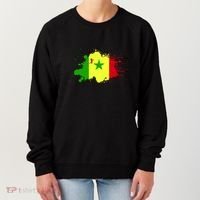 Senegal Flag Grunge Women's Sweatshirt thumb 0