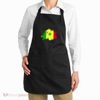 Senegal Flag Grunge Apron thumb 2
