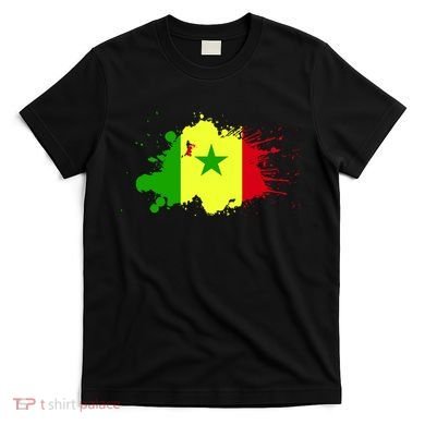 Senegal Flag Grunge T-Shirt