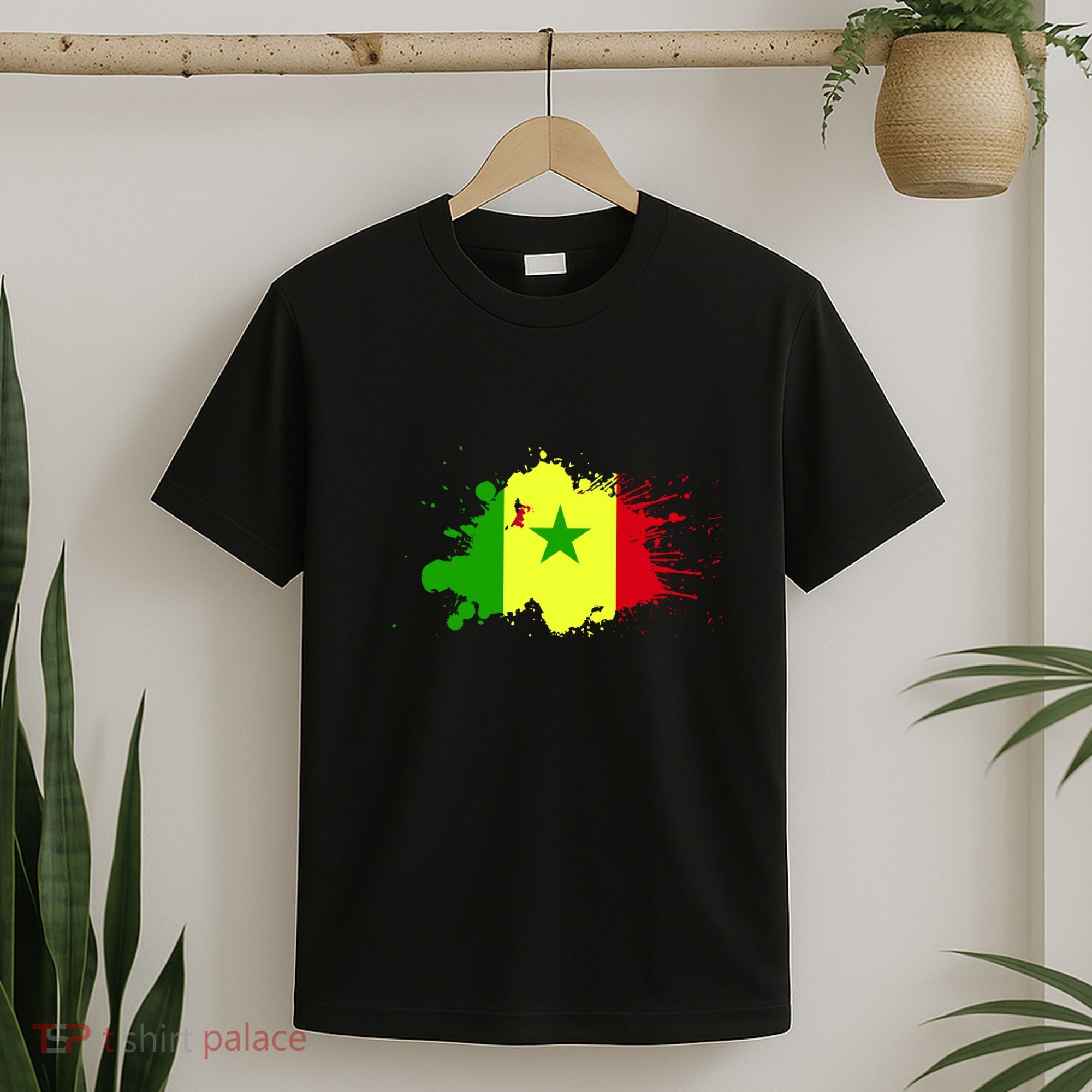 Senegal Flag Grunge T-Shirt