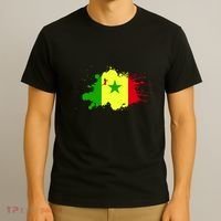 Senegal Flag Grunge T-Shirt thumb 3