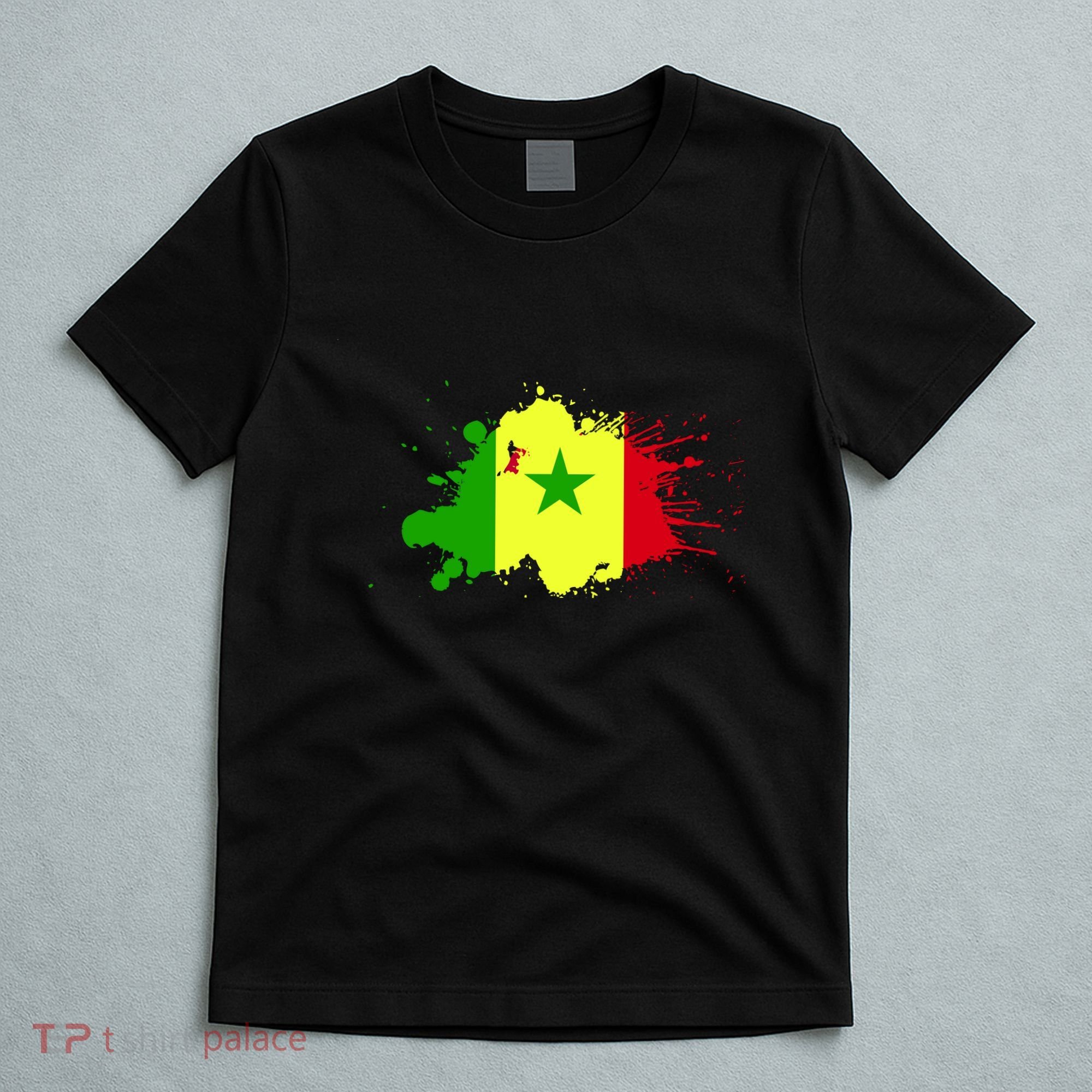 Senegal Flag Grunge T-Shirt