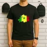 Senegal Flag Grunge T-Shirt thumb 6