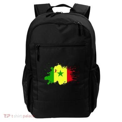 Senegal Flag Grunge Backpack