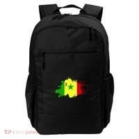 Senegal Flag Grunge Backpack thumb 0