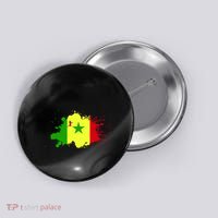 Senegal Flag Grunge Button thumb 0