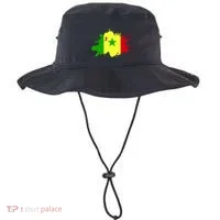 Senegal Flag Grunge Bucket Hat thumb 0