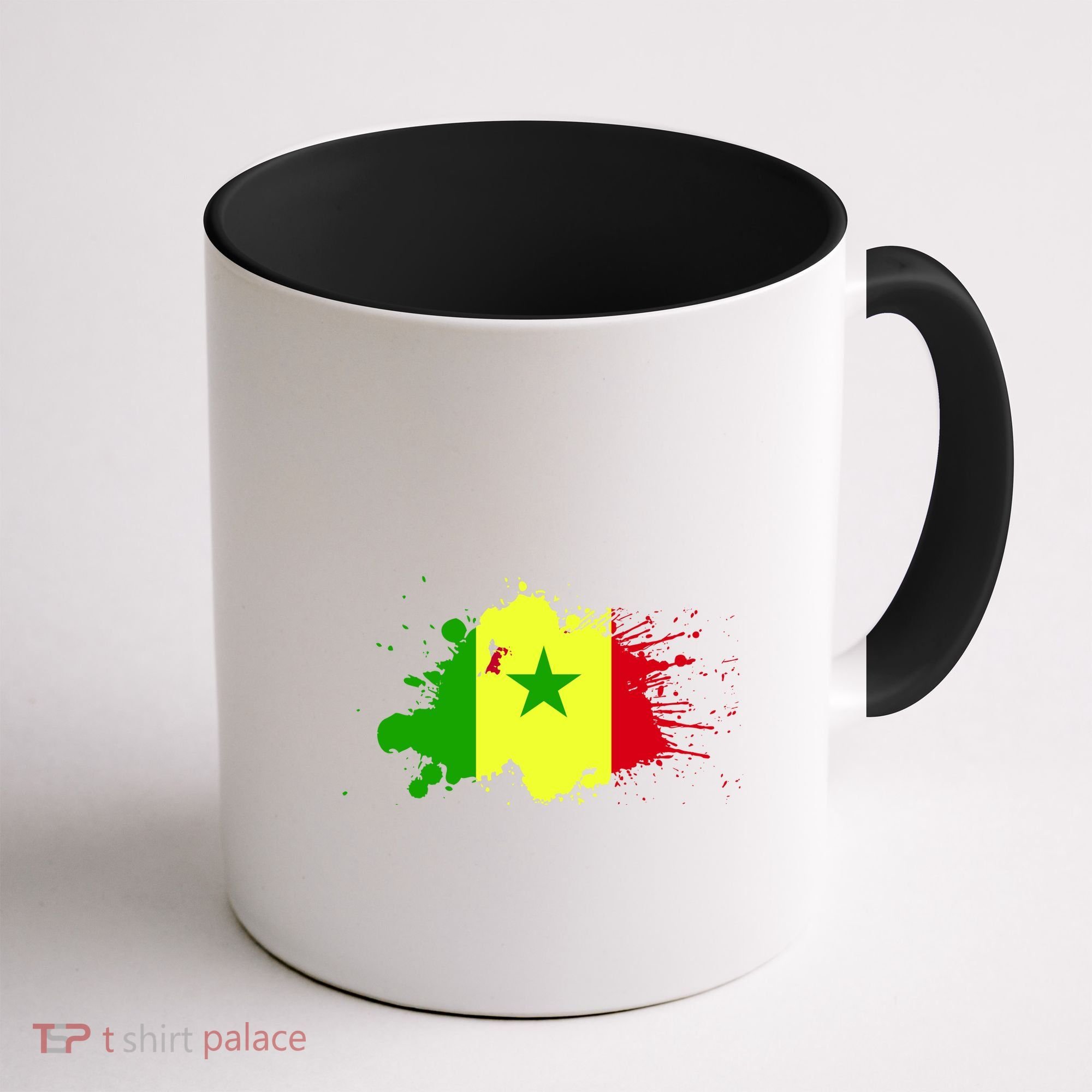 Senegal Flag Grunge Coffee Mug