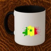 Senegal Flag Grunge Coffee Mug thumb 2