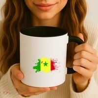 Senegal Flag Grunge Coffee Mug thumb 3