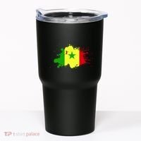 Senegal Flag Grunge Tumbler thumb 0