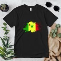 Senegal Flag Grunge Premium T-Shirt thumb 2