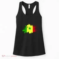 Senegal Flag Grunge Women's Tank Top thumb 0
