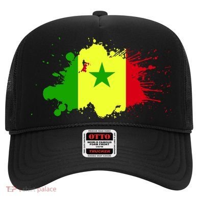 Senegal Flag Grunge Hat