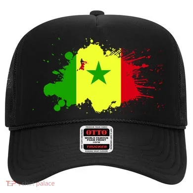 Senegal Flag Grunge Hat
