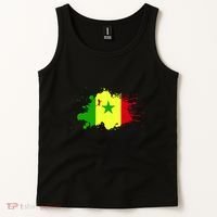 Senegal Flag Grunge Tank Top thumb 2