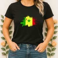 Senegal Flag Grunge Women's T-Shirt thumb 2