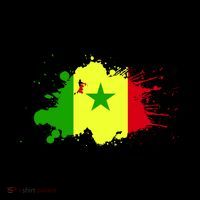 Senegal Flag Grunge Kids Sweatshirt thumb 2