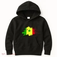 Senegal Flag Grunge Kids Hoodie thumb 0