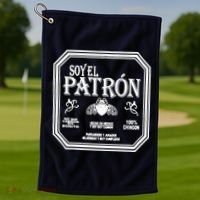 SOY EL PATRON LATINO FUNNY Golf Towel thumb 1