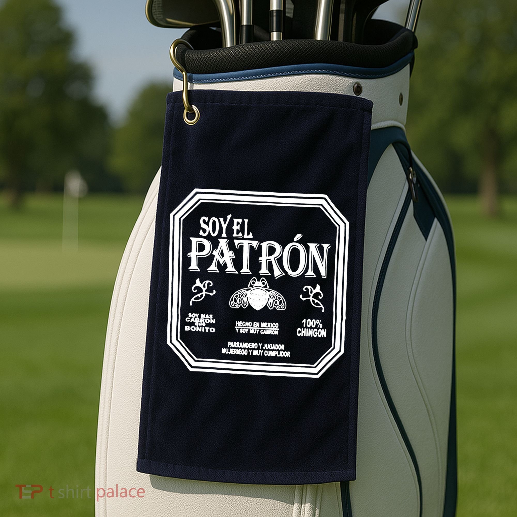 SOY EL PATRON LATINO FUNNY Golf Towel