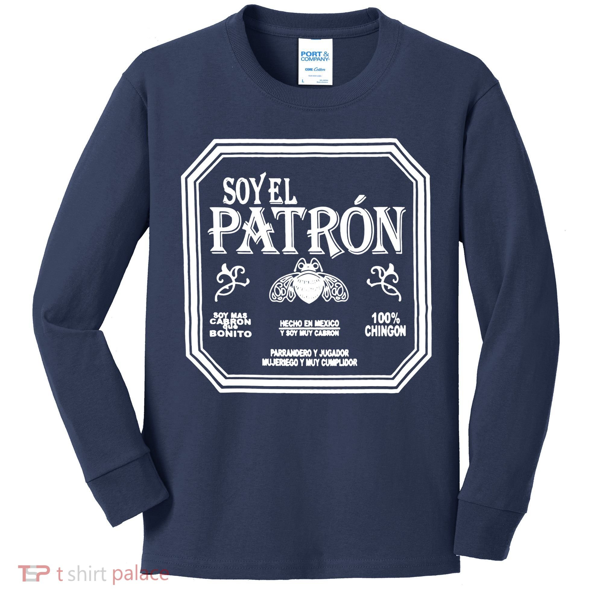 SOY EL PATRON LATINO FUNNY Kids Long Sleeve Shirt