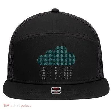 Software Engineer Programming Computer Developer Coder 7 Panel Mesh Trucker Snapback Hat