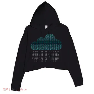 Software Engineer Programming Computer Developer Coder Crop Fleece Hoodie