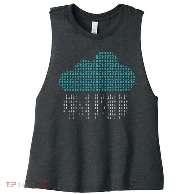 Software Engineer Programming Computer Developer Coder Women's Racerback Cropped Tank