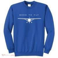 Single Engine Prop Airplane Meaningful Gift Born To Fly Gift Sweatshirt thumb 0
