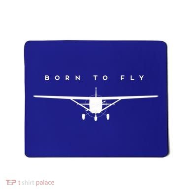 Single Engine Prop Airplane Meaningful Gift Born To Fly Gift Mousepad