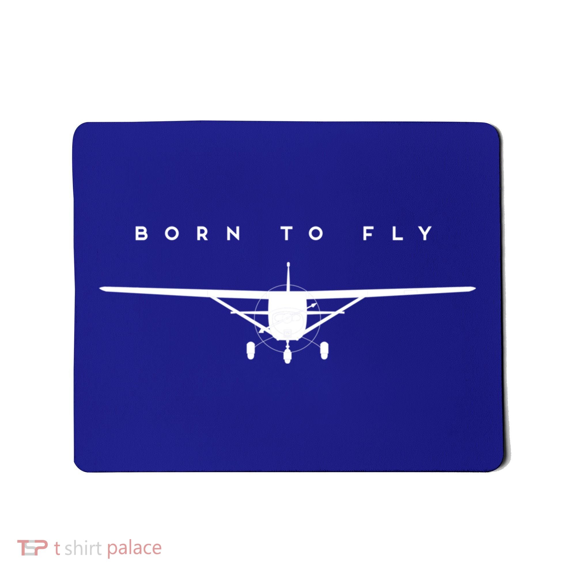 Single Engine Prop Airplane Meaningful Gift Born To Fly Gift Mousepad