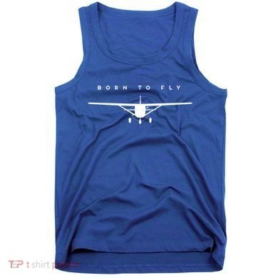 Single Engine Prop Airplane Meaningful Gift Born To Fly Gift Tank Top