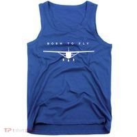 Single Engine Prop Airplane Meaningful Gift Born To Fly Gift Tank Top thumb 0