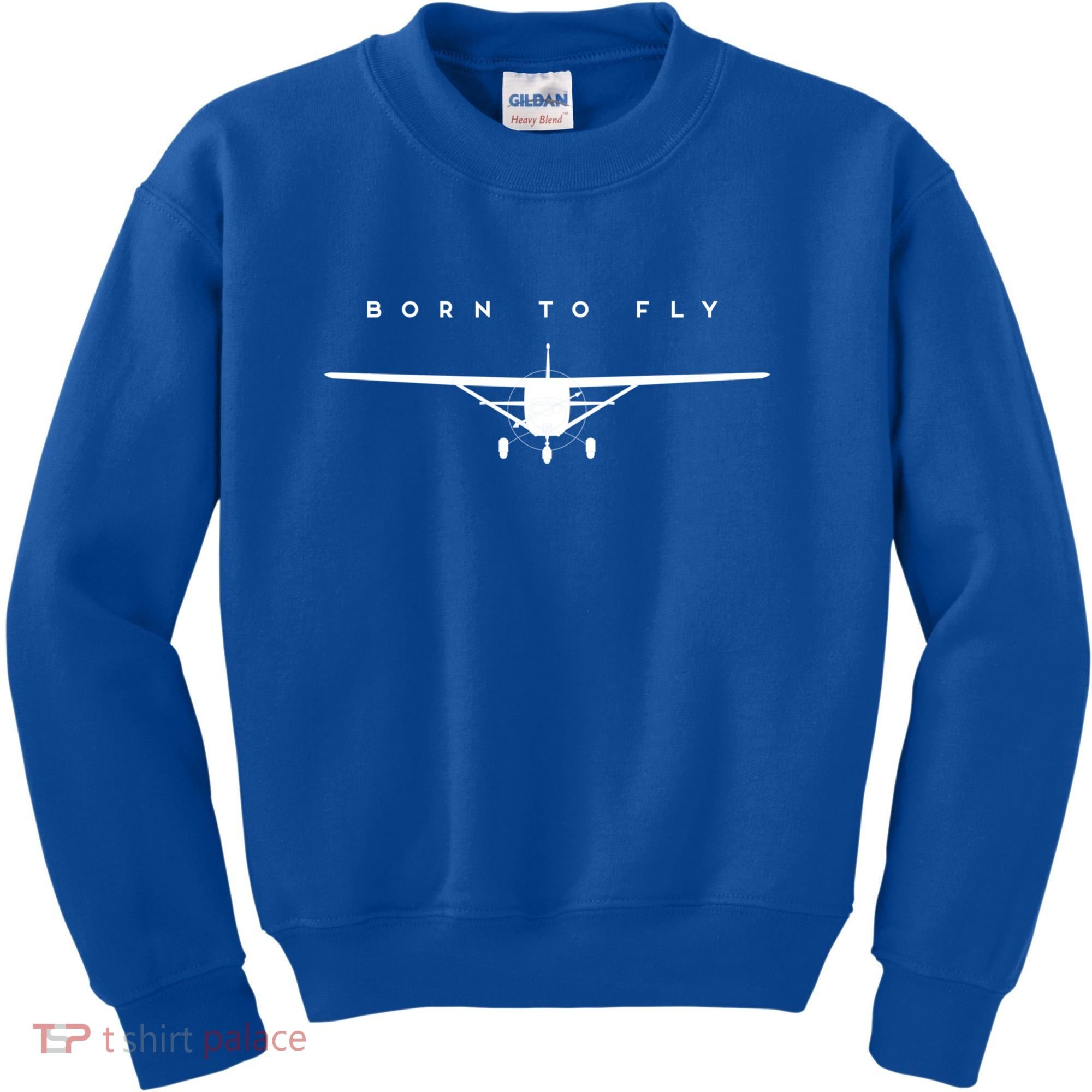 Single Engine Prop Airplane Meaningful Gift Born To Fly Gift Kids Sweatshirt
