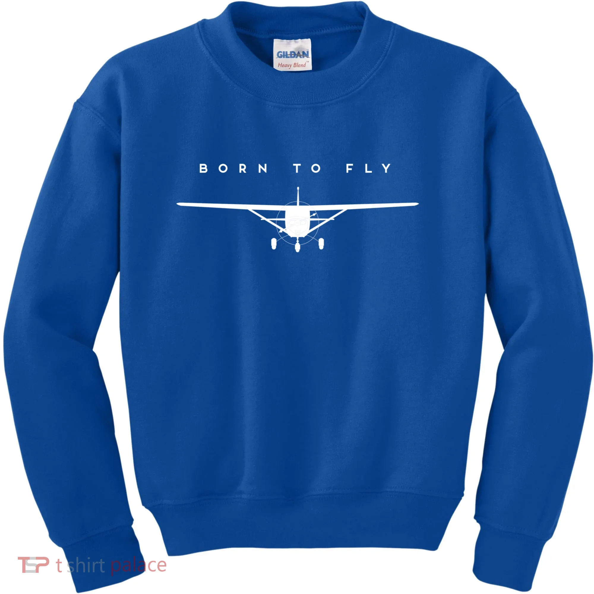 Single Engine Prop Airplane Meaningful Gift Born To Fly Gift Kids Sweatshirt