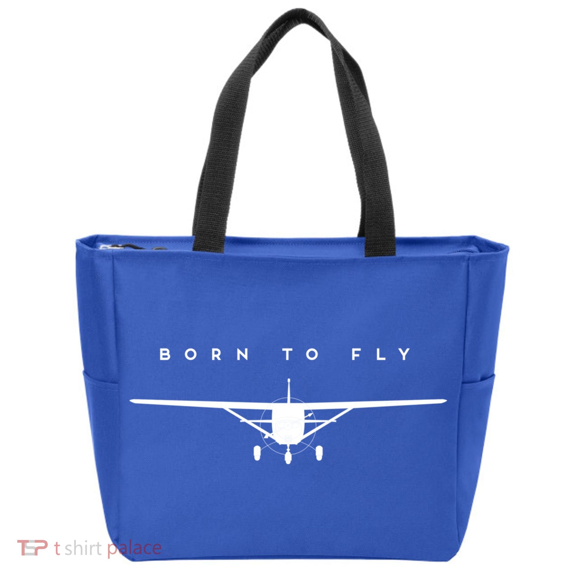Single Engine Prop Airplane Meaningful Gift Born To Fly Gift Tote Bag