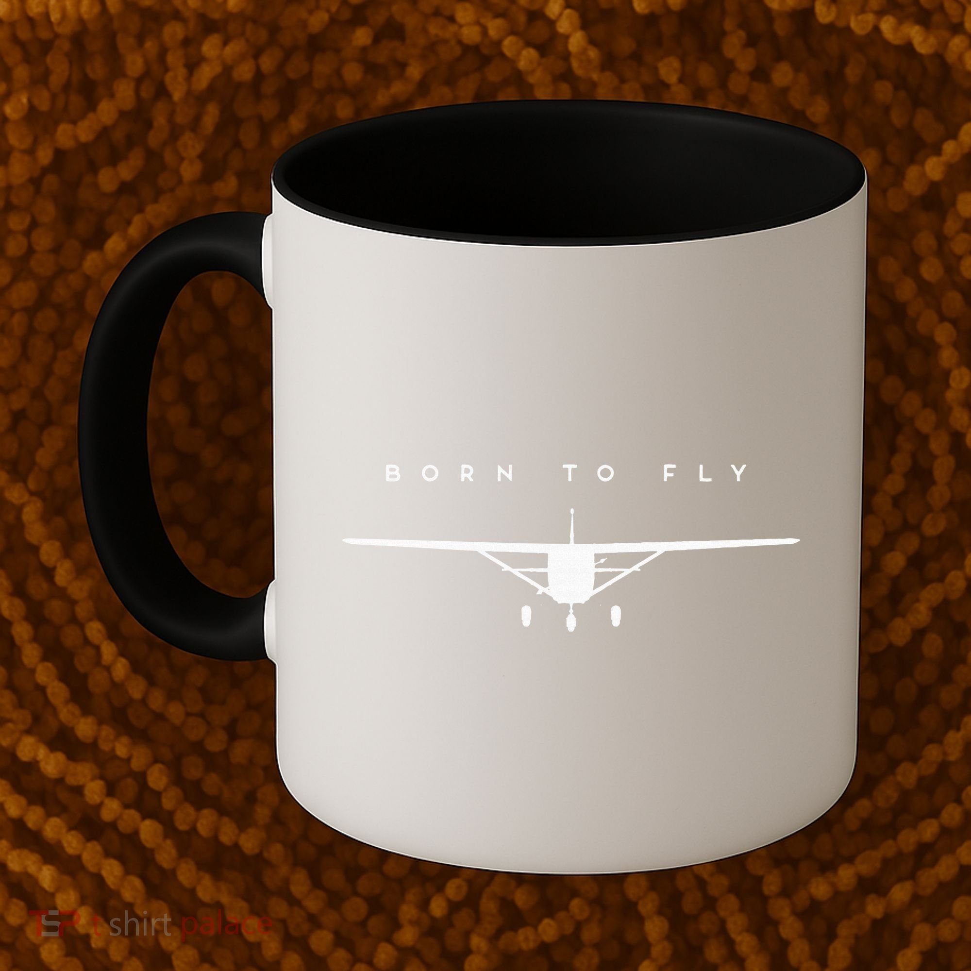 Single Engine Prop Airplane Born to Fly Coffee Mug