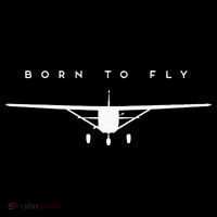Single Engine Prop Airplane Born to Fly Mousepad thumb 1